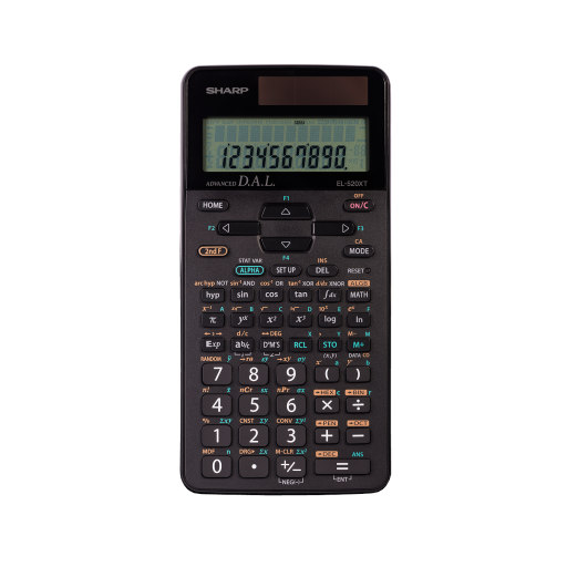 Sharp EL520XTBK Advanced Scientific Calculator ? 420 Professional Functions with Direct Algebraic Logic and Dual Power Support