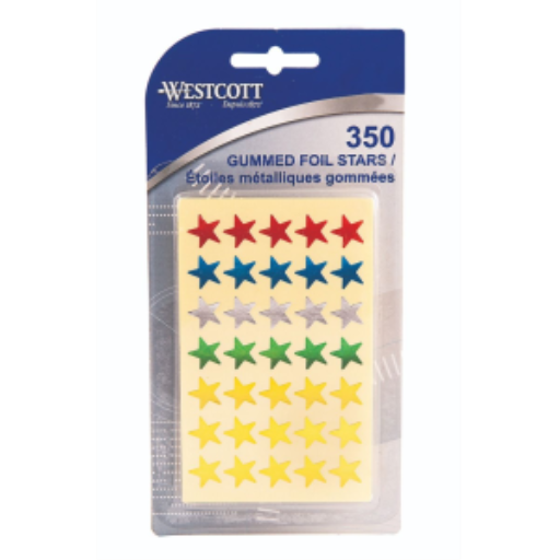 Assorted Coloured Stars, 350/Pkg. /
?toiles couleurs assorties ? paquet de 350