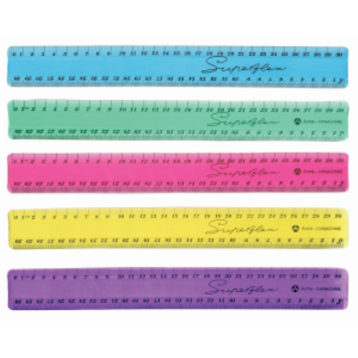 30cm Superflex – métrique, couleurs assorties