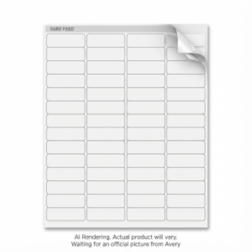 8195 WHITE, EASY PEEL, 1 3/4" X 2/3", PERMANENT, 25 SHEETS/
