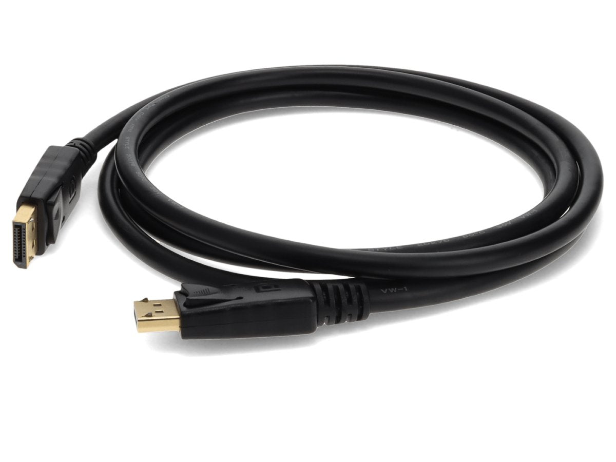Câble DisplayPort noir AddOn Lenovo 0A36537 compatible de 1,82m (6,00 pieds) mâle à mâle