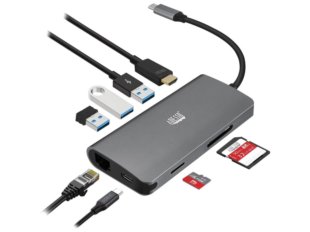 STATION D'ACCUEIL MULTIPORT USB-C 8 EN 1