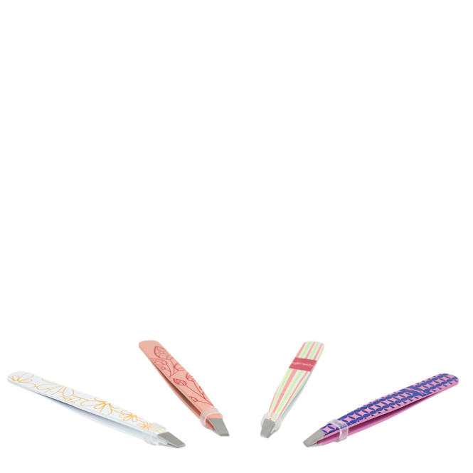 Pince à Épiler Biseauté - Couleurs assorties