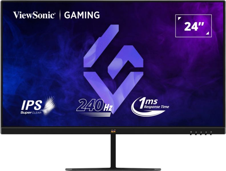 MONITEUR DE JEU VIEWSONIC 24 POUCES 1080P 240HZ 1MS AVEC COMPATIBILITÉ AMD FREESYNC ET NVIDIA G-SYNC