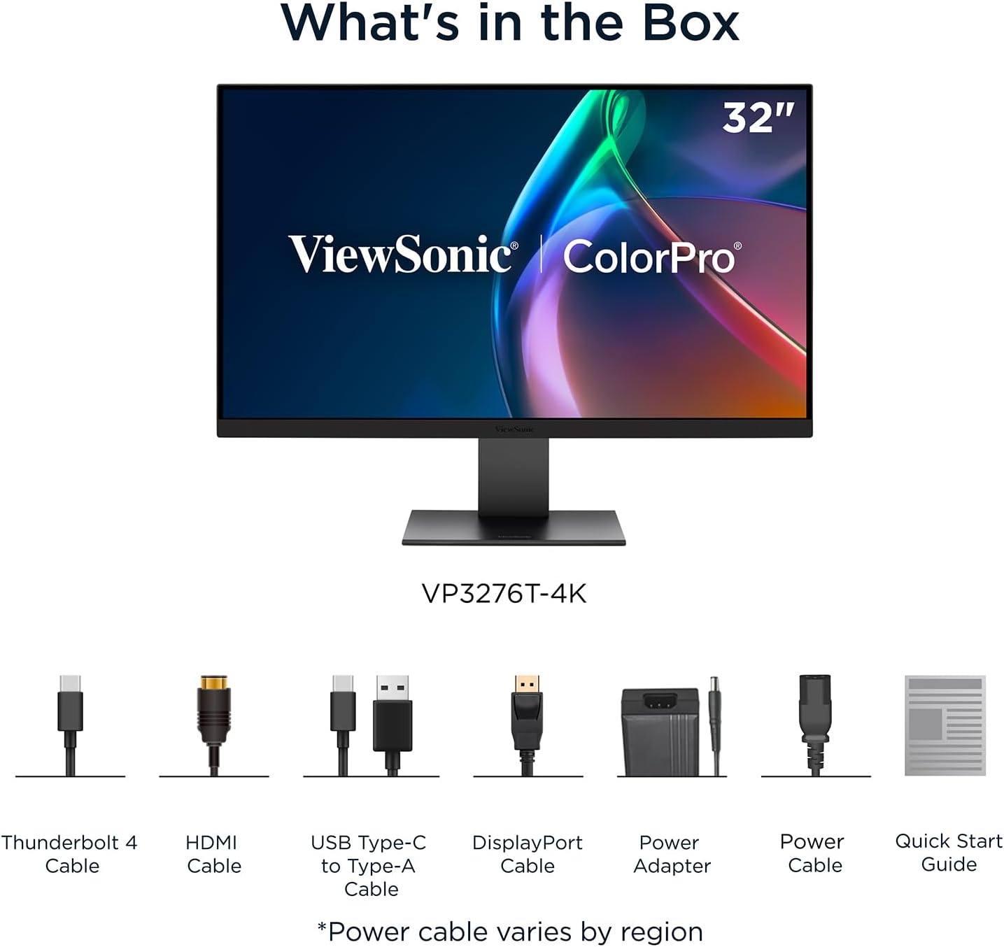 ViewSonic VP3276T-4K moniteur 32 po 4K UHD