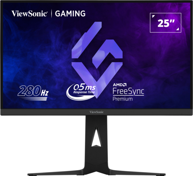 Moniteur de jeu FHD 25POUCES avec HDMI, DisplayPort et USB-C, Résolution 1920 x 1080.