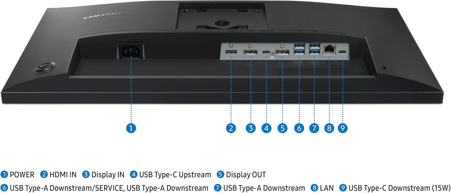 Samsung LS27F434UANXZA Moniteur professionnel FHD S4 de 27 po avec taux de rafraîchissement de 100 Hz, mode jeu, panneau IPS, design ergonomique, garantie de 3 ans