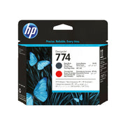 HP Tête d’impression 774 DesignJet noir mat/rouge chromatique — image 1
