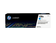 HP 128A toner LaserJet cyan authentique — image 2