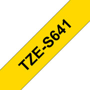 Brother TZE-S641 ruban d'étiquette Noir sur jaune TZ — image 2