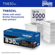 Brother TN-830XL Cartouche de toner 1 pièce(s) Original Noir — image 3