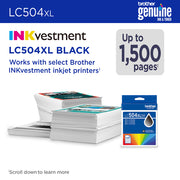 Brother LC504XLBKS cartouche d'encre 1 pièce(s) Original Rendement élevé (XL) Noir — image 3