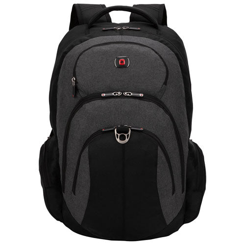 Sac à dos Swiss Gear Wenger — ordinateur portable 17,3 po, gris/noir