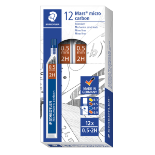 Mines STAEDTLER Mars micro — 0,5 mm, 2H