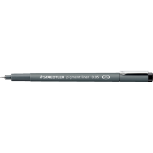 Fineliner STAEDTLER Pigment Liner — noir, 0,5 mm (308-05-9M)
