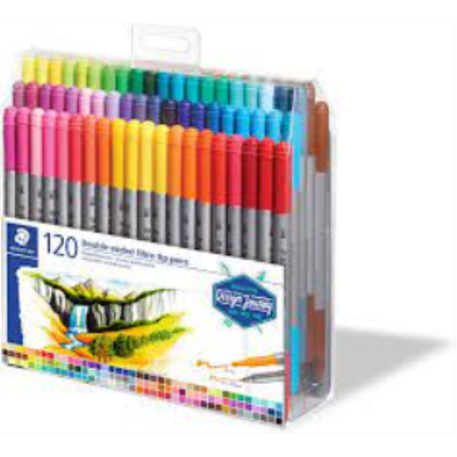 Marqueurs à deux pointes STAEDTLER — 120 pièces (3200-TB120)