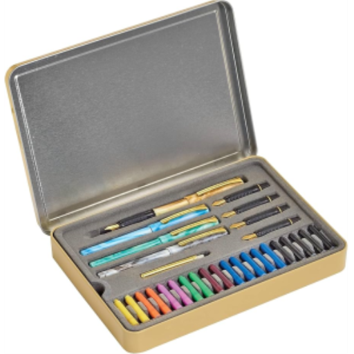 Ensemble de calligraphie STAEDTLER — coffret métal, 5 plumes (899-SM5-NA)