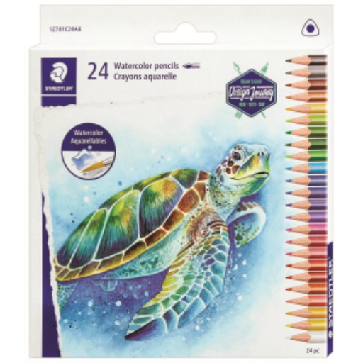 Crayons de couleur triangulaires STAEDTLER — 24 pièces (12781C24A6)