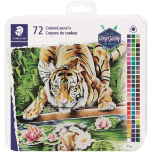 Crayons de couleur triangulaires STAEDTLER — 72 pièces (1278CM72A602)