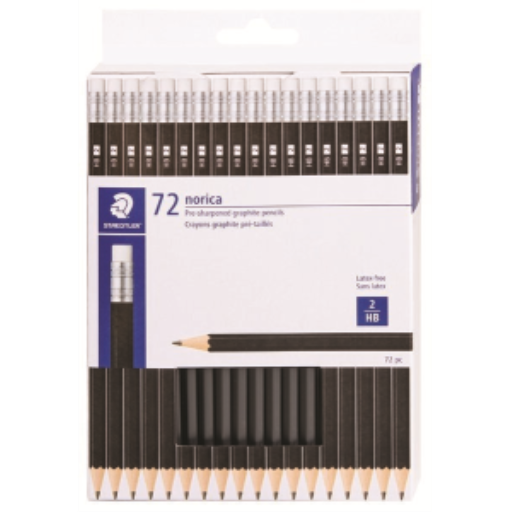 Crayons à mine STAEDTLER Norica HB — 72 pièces (132-49CB7202)
