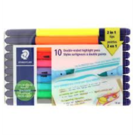 Surligneurs STAEDTLER — ensemble de 10 couleurs (3620TB10LU)