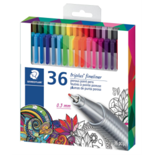 Fineliners STAEDTLER triplus — 36 pièces