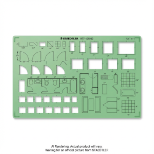 Gabarit de dessin STAEDTLER — architectes et constructeurs