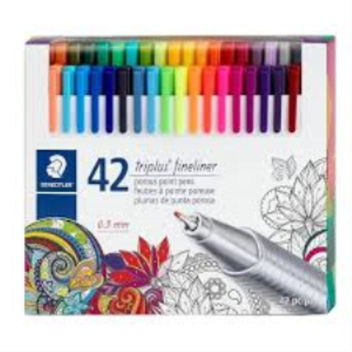 Fineliners STAEDTLER triplus — 42 pièces
