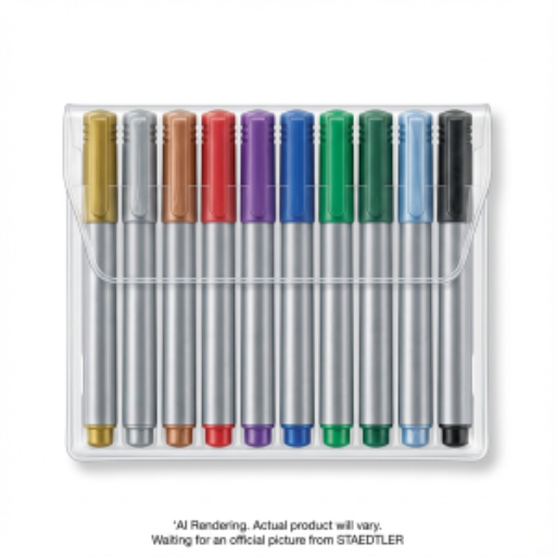 Marqueurs métalliques STAEDTLER — 10 pièces, pointe 1 à 2 mm
