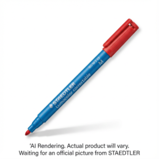 Marqueur STAEDTLER Lumocolor — rouge, pointe moyenne