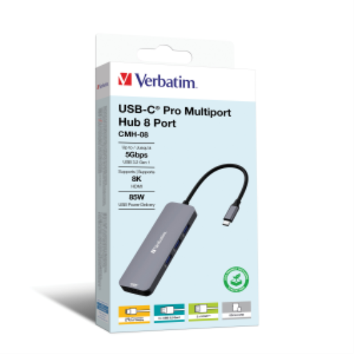 Hub USB-C Verbatim — HDMI, Power Delivery