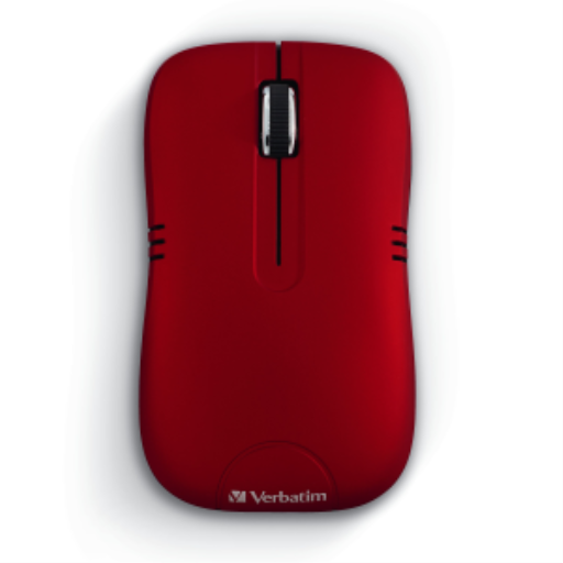 Souris Verbatim Commuter — sans fil, rouge