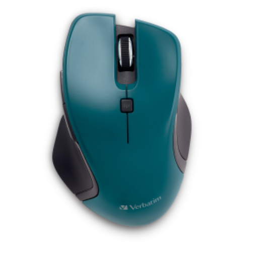 Souris Verbatim — USB-C, sans fil, sarcelle