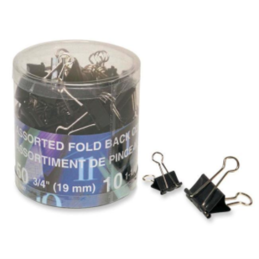 Pince-notes Westcott — 1 1/4 po / 33 mm, boîte de 60, noir (74019)