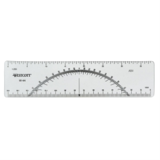 Rapporteur d’angle C-Thru — 15 cm / 6 po (W-44)