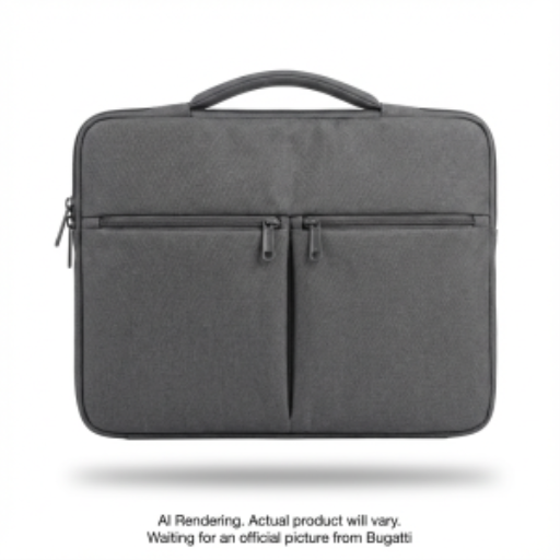 Étui pour ordinateur portable Bugatti — 15,6 po, polyester, gris