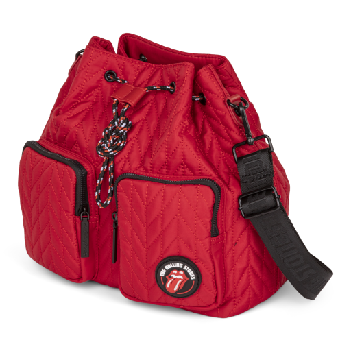 DRW6072RS The Rolling Stones Iconic Collection Bucket Bag – Nylon matelassé