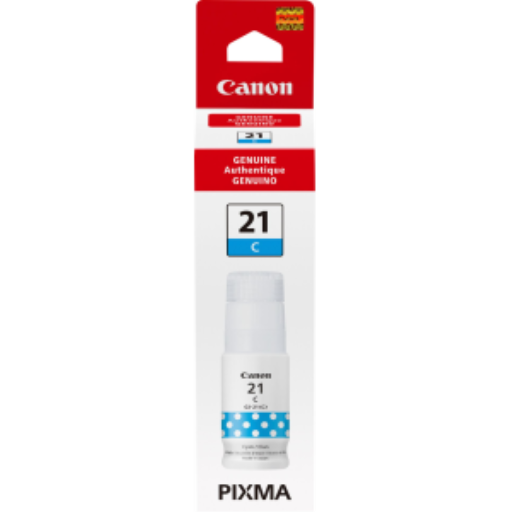 Bouteille d’encre Canon GI-21 — cyan (4537C001)