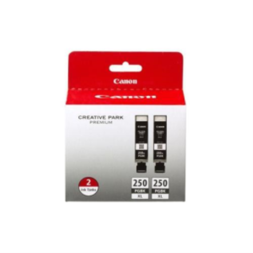 Cartouche d’encre Canon PGI-250 — noir, haute capacité, 2 unités