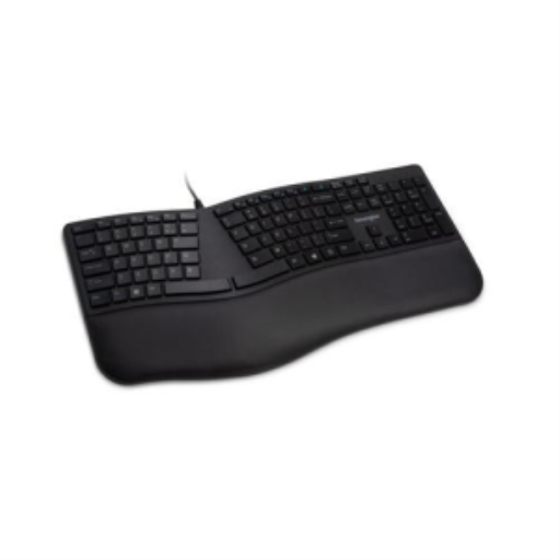 Clavier ergonomique filaire Kensington Pro Fit — noir