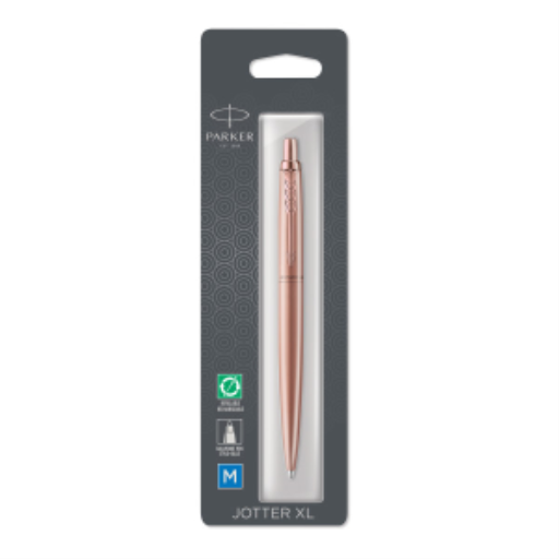Parker Jotter XL Ballpoint Pen, Monochrome Matte Rose Gold, Medium Point, Blue Ink, Blister Pack