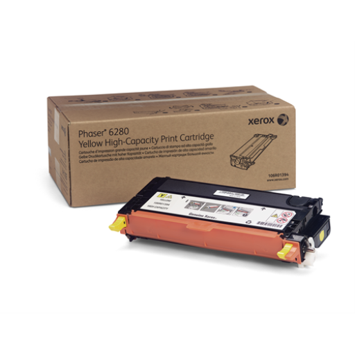 Toner Xerox 106R01394 — jaune, haute capacité, pour Phaser 6280