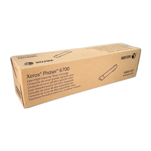Toner Xerox 106R01507 — cyan, haute capacité, pour Phaser 6700