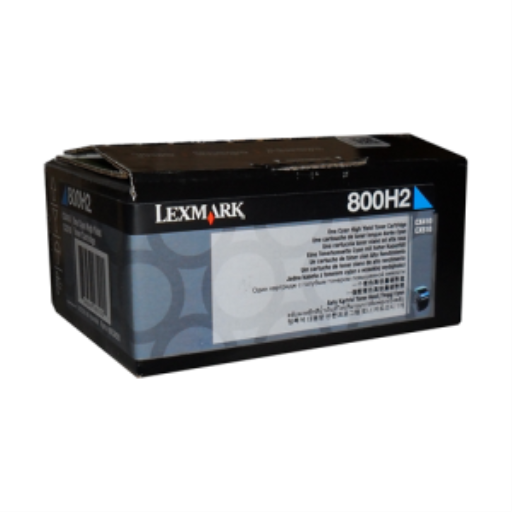 Toner Lexmark 80C0H20 — cyan, 3K pages, pour CX410