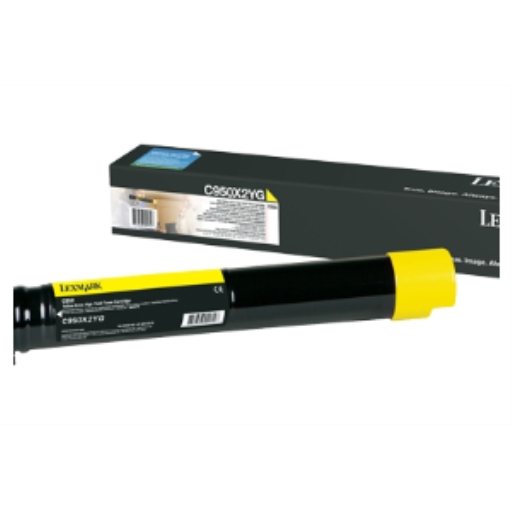 Toner Lexmark X950X2YG — jaune, 22K pages, pour X950, X952, X954