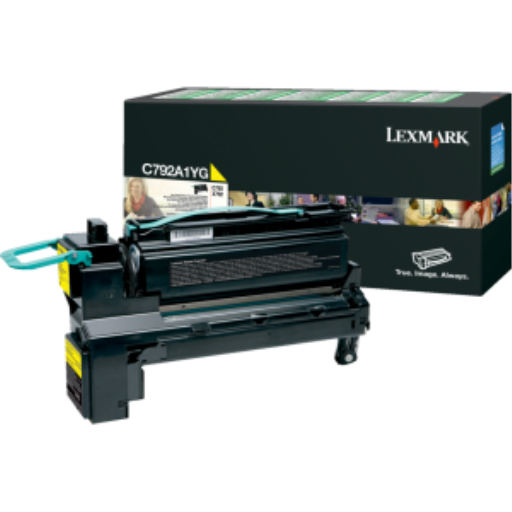 Toner Lexmark — jaune — compatible Lexmark C792, Lexmark X792, programme de retour, C792A1YG
