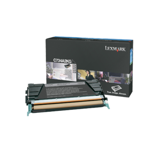 Toner Lexmark — noir — compatible Lexmark C734, Lexmark C736, Lexmark X734, Lexmark X736 et plus, 8K pages, C734A2KG