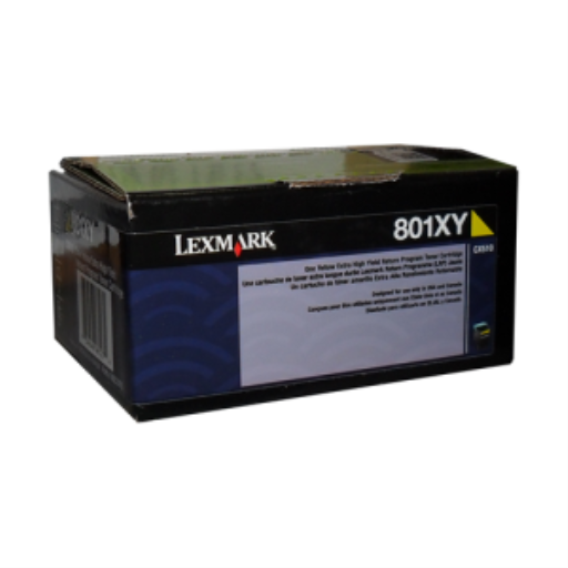 Toner Lexmark — jaune — compatible Lexmark CX510, 4K pages, programme de retour, 80C1XY0
