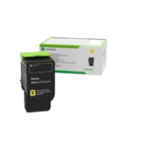 Toner Lexmark — jaune — compatible Lexmark CS421, Lexmark CS52x, Lexmark CS62x, Lexmark CX421 et plus, 5K pages, 78C1XYE