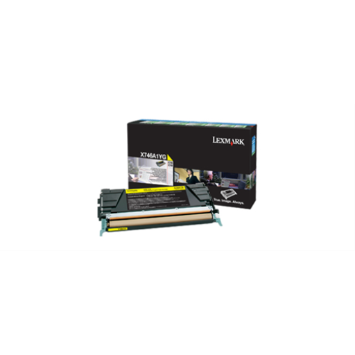 Toner Lexmark — jaune — compatible Lexmark X746, Lexmark X748, 7K pages, programme de retour, X746A1YG